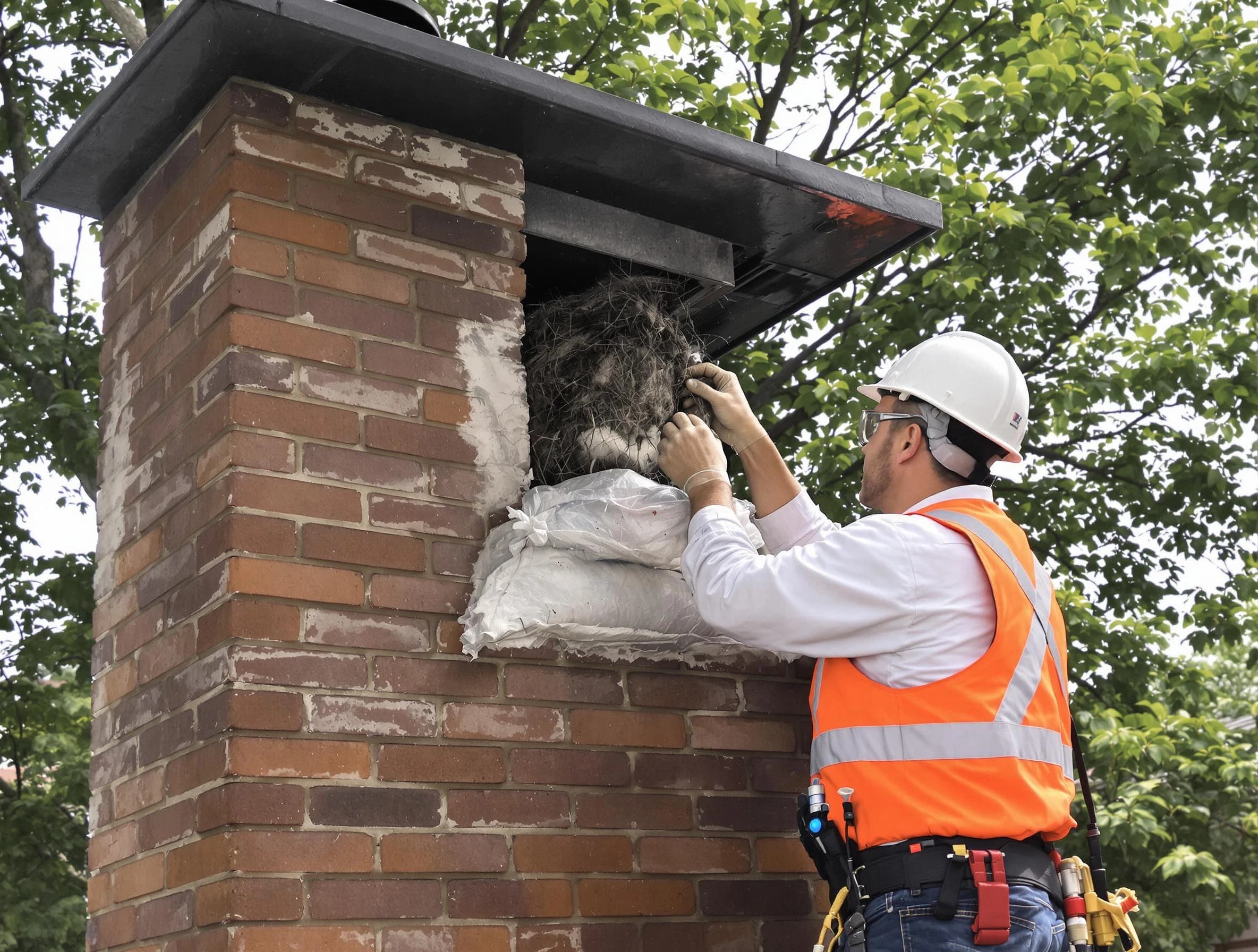 Humane removal of debris and animals by Nashville Chimney Sweep in Nashville, TN