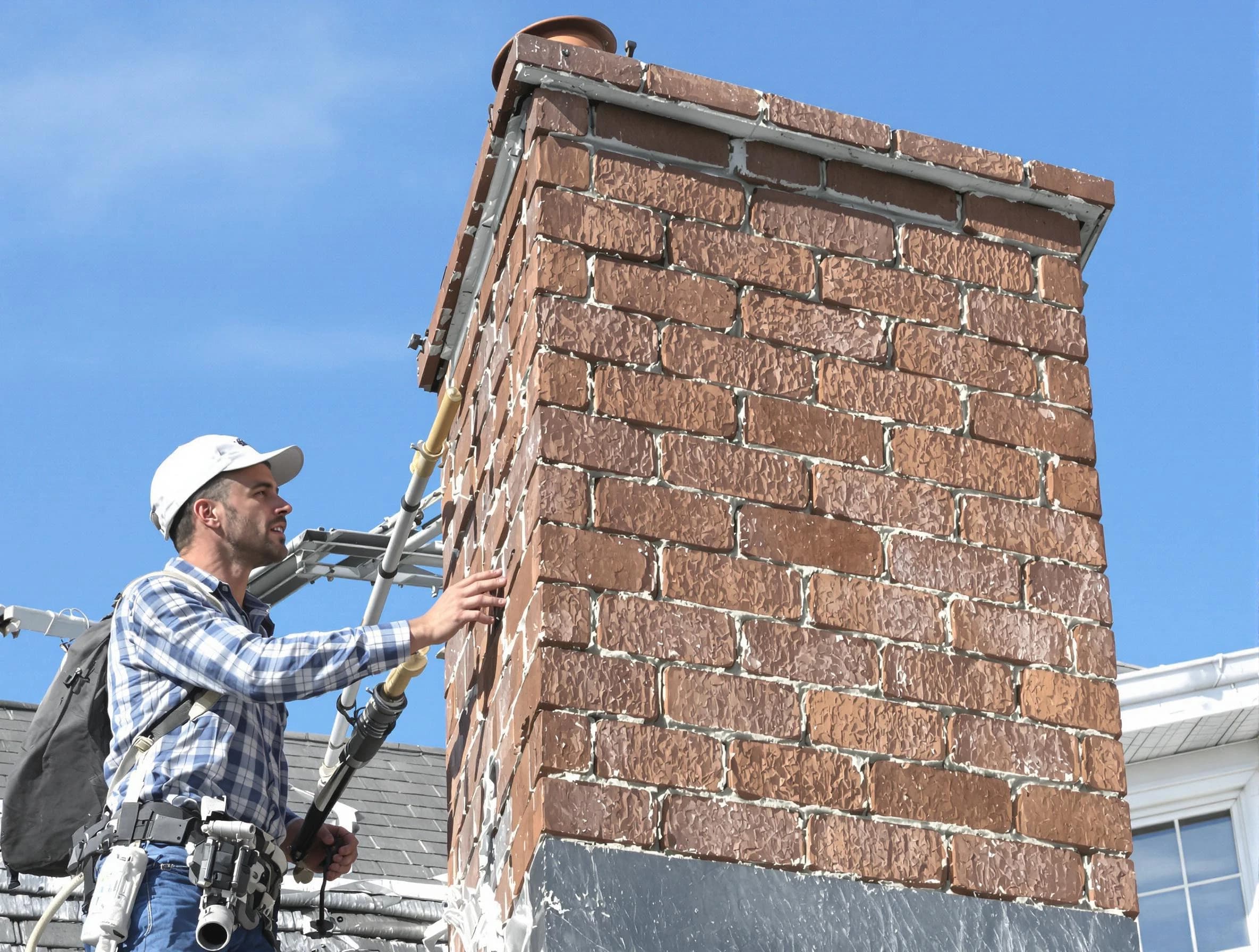 Brickwork for a chimney rebuild by Nashville Chimney Sweep in Nashville, TN