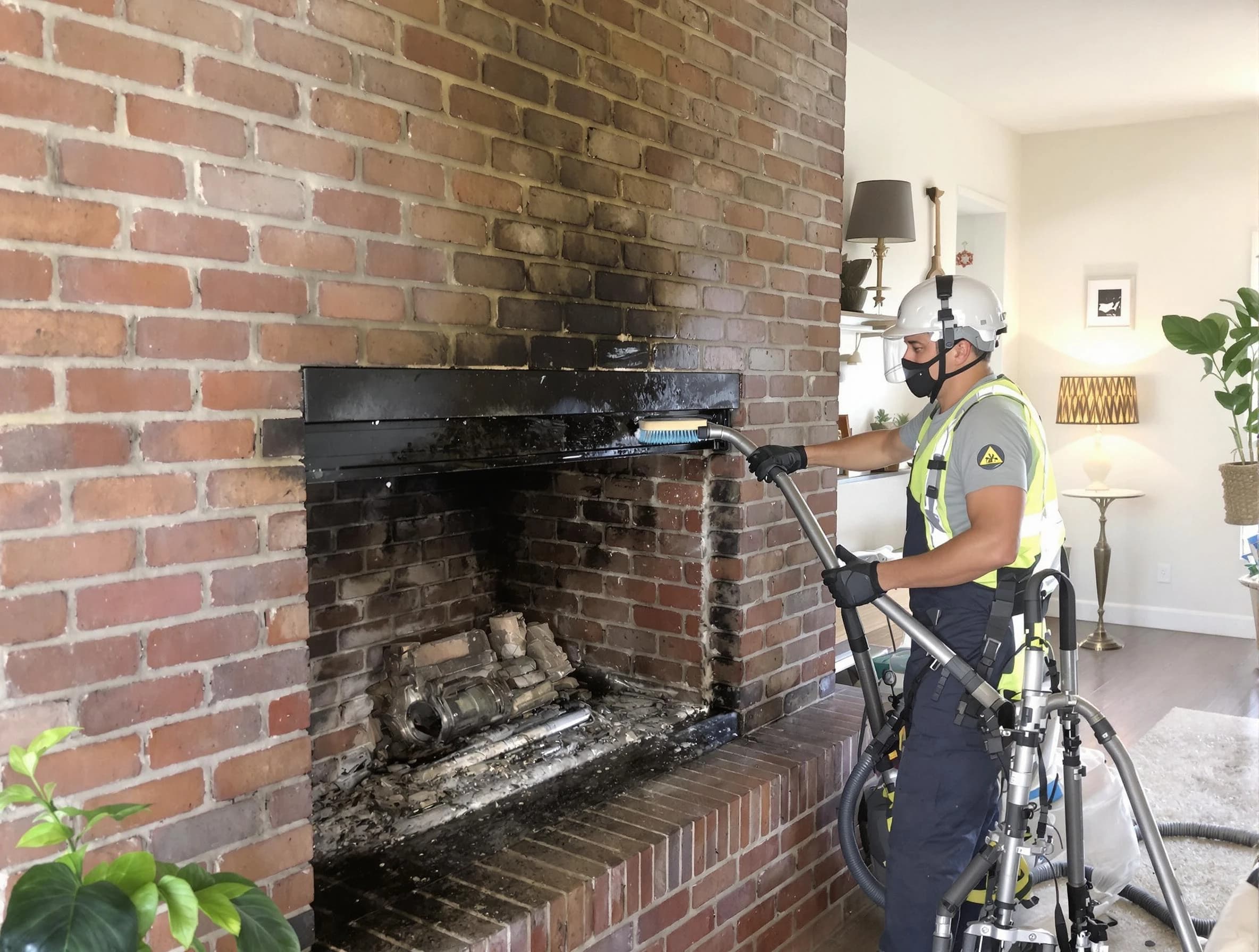 Nashville Chimney Sweep providing fireplace cleaning services in Nashville, TN