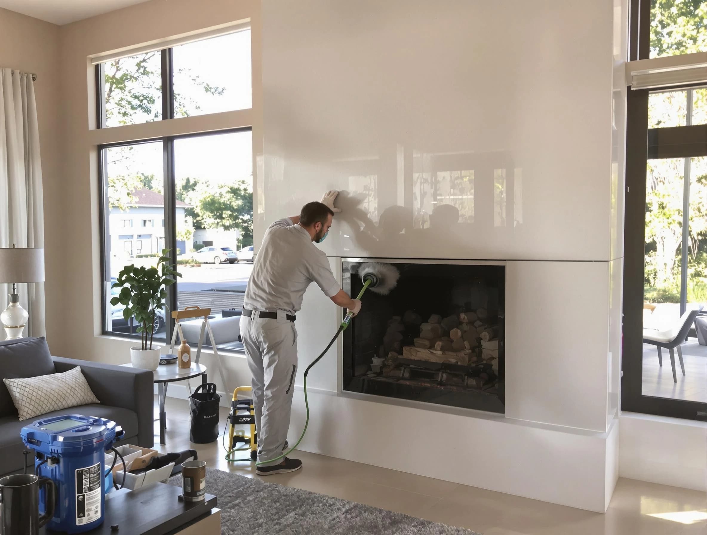 Nashville Chimney Sweep performing thorough soot removal in Nashville, TN