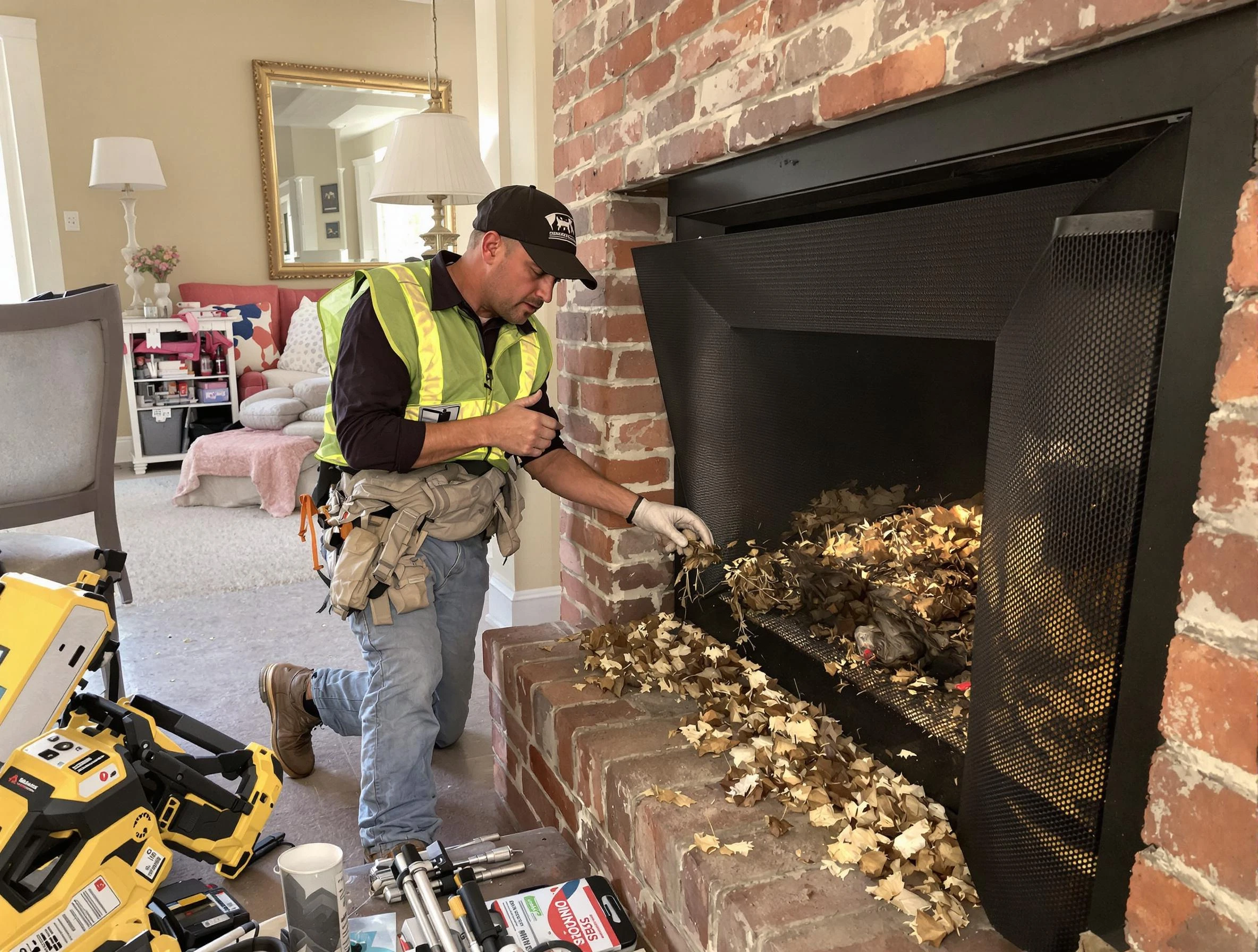 Safe screening installation by Nashville Chimney Sweep in Nashville, TN