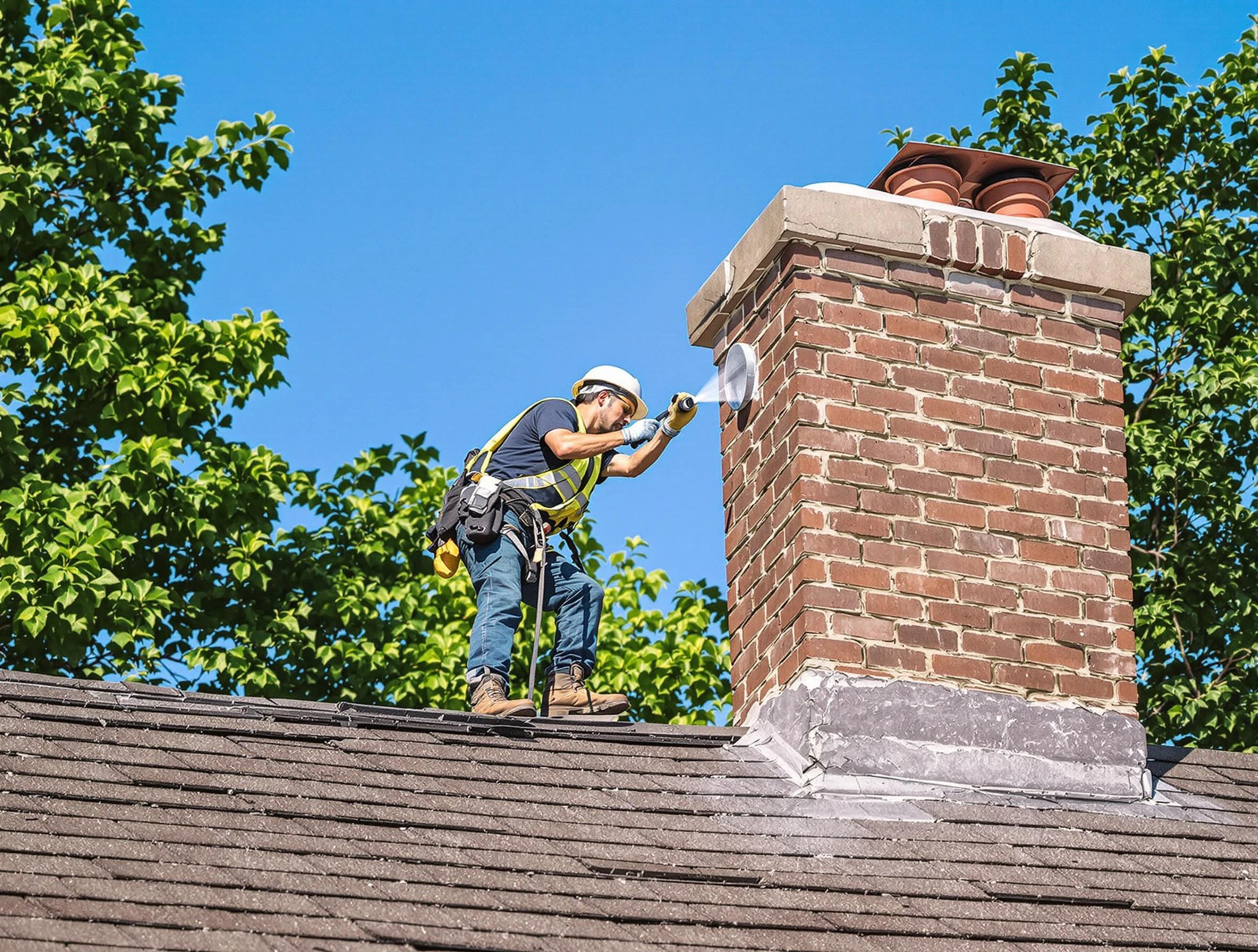 Nashville Chimney Sweep performing an inspection with advanced tools in Nashville, TN
