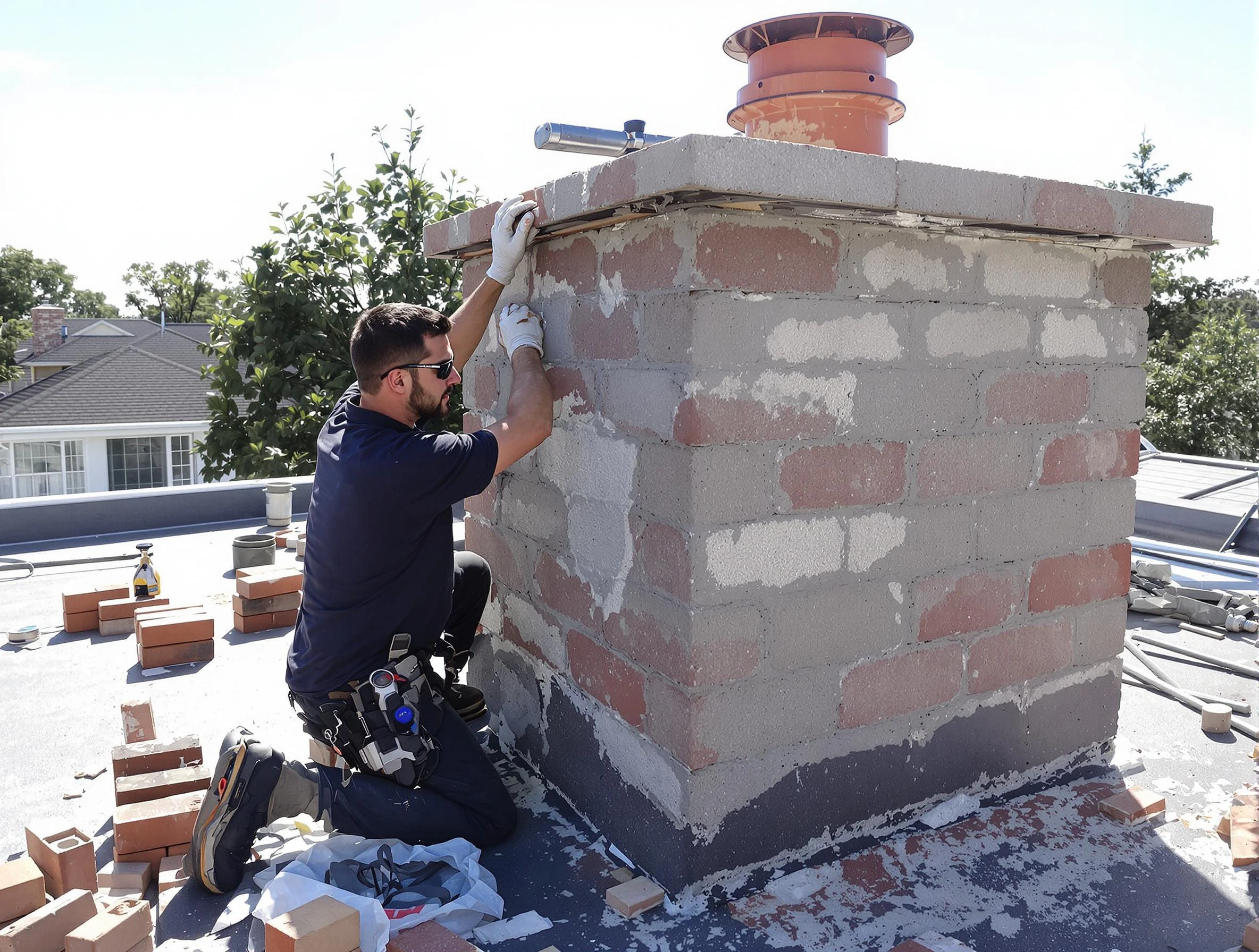 Advanced chimney repair process by Nashville Chimney Sweep in Nashville, TN